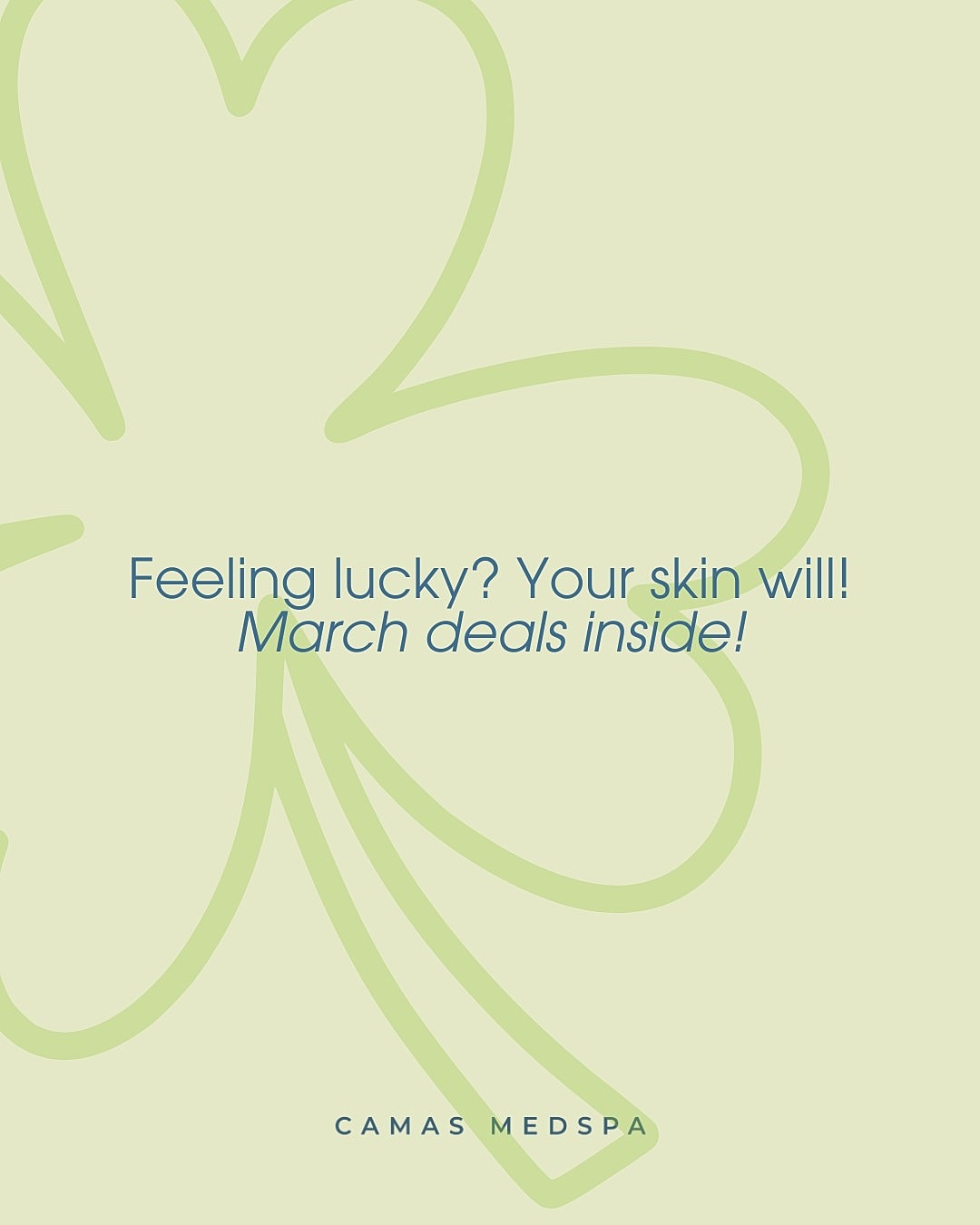 February self-care promotion and discounts.